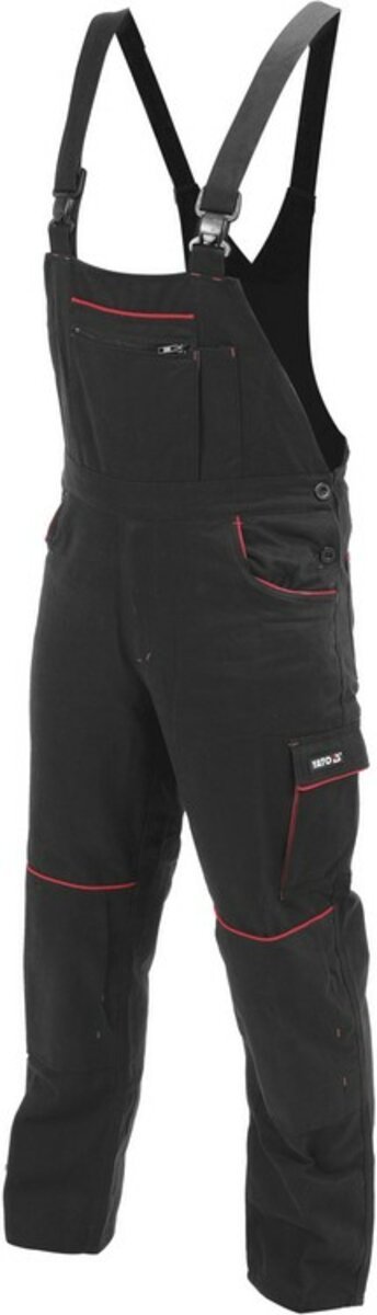YATO Комбінезон робочий COMFY YATO розмір L/XL, чорно-червоний, 9 кишень, 100% бавовна  | YT-79253