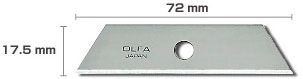 Лезвие OLFA SKB-2/5B трапециевидное для SK-4, 17,5х72х0,6мм, 5шт