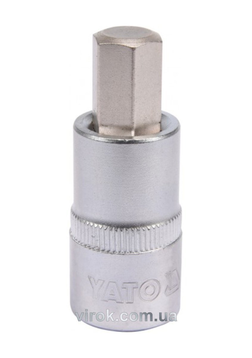 YATO Головка торцева з насадкою HEX YATO : квадрат 1/2". HEX M12, L= 55 мм  | YT-04386