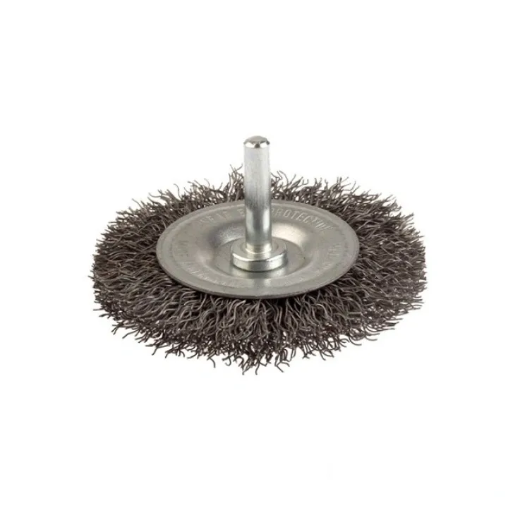 Щетка цилиндрическая 50 мм, хвостовик 6 мм, стальная проволока 0.3 мм, 4500 об / мин LESSMANN