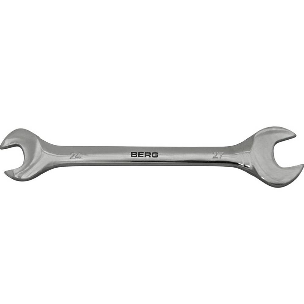 Ключ ріжковий двосторонній Cr-V 24х27мм Berg | 48-115