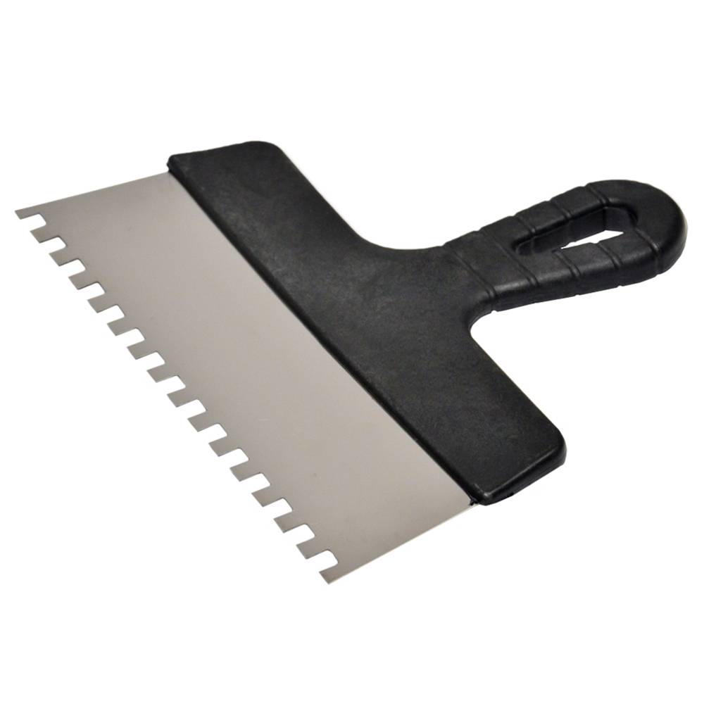 Шпатель нержавіючий 200мм, зуб 8х8мм Favorit | 05-444