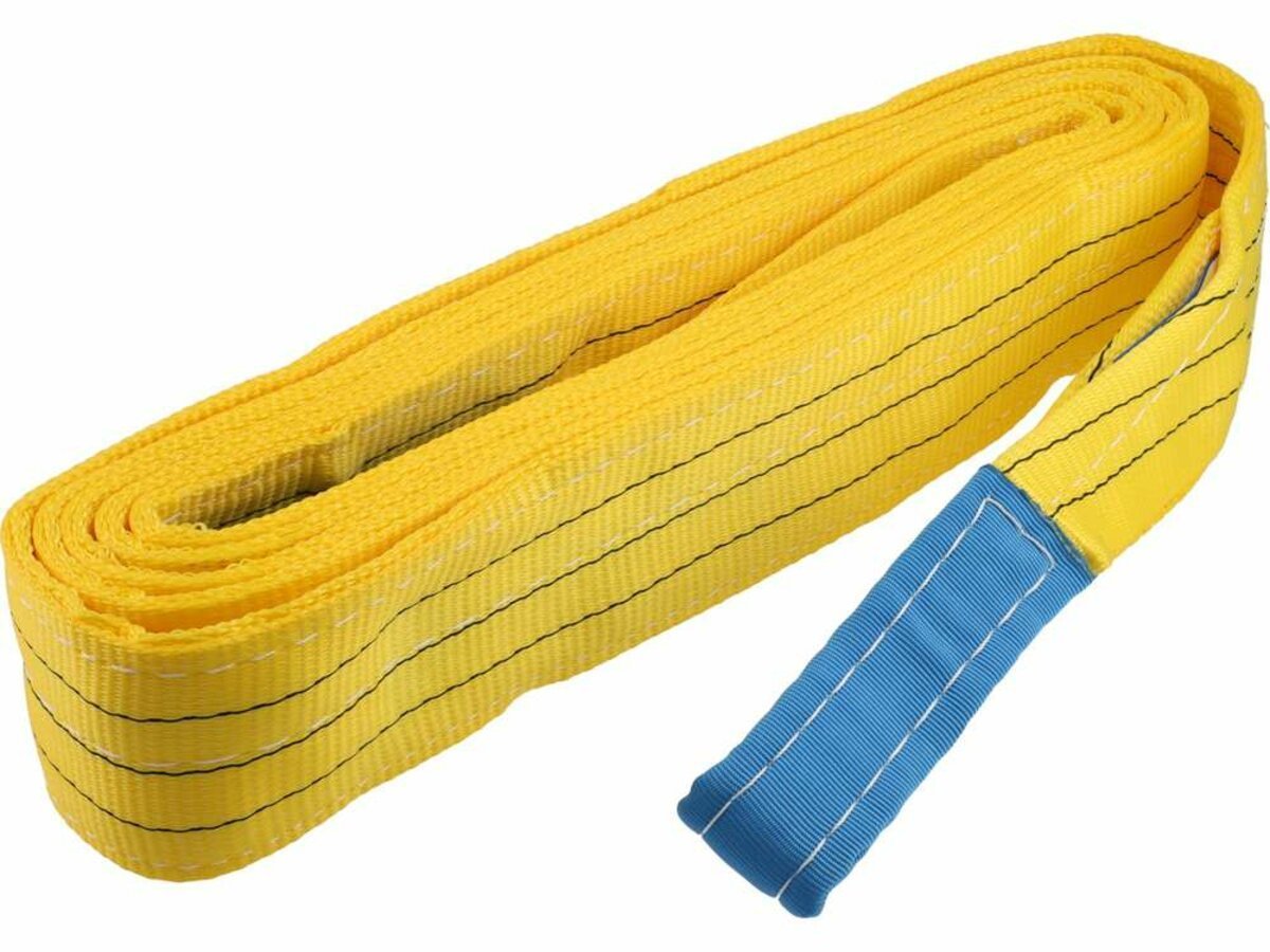 VOREL Строп пасовий з поліестеру 2 петлі по 35 см, заг. l= 6 м, шир.- 90 мм, макс. навантаж- 3 т  | 