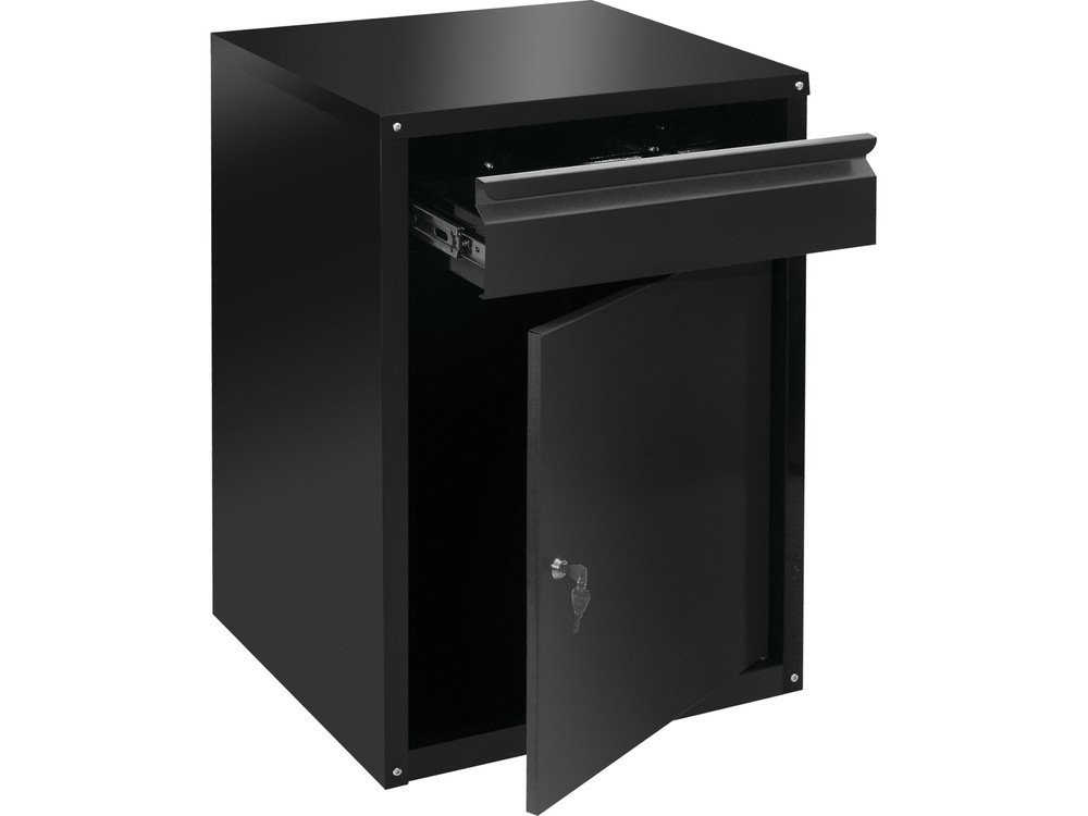 Шафа для майстерні з шуфлядою VOREL 775x 525x 485 мм, з лакованої бляхи [1]