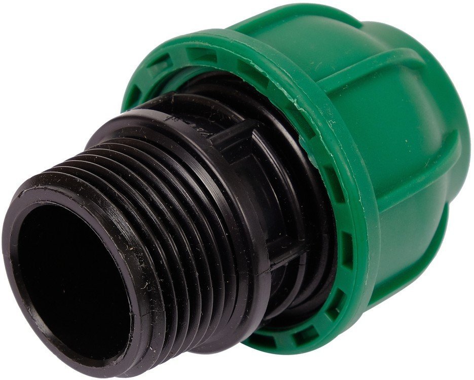 FLO Муфта до водяних пластикових труб з зовн. різьбою 25 мм- 1" поліпропіленова, для тиску 1 MPa | 8