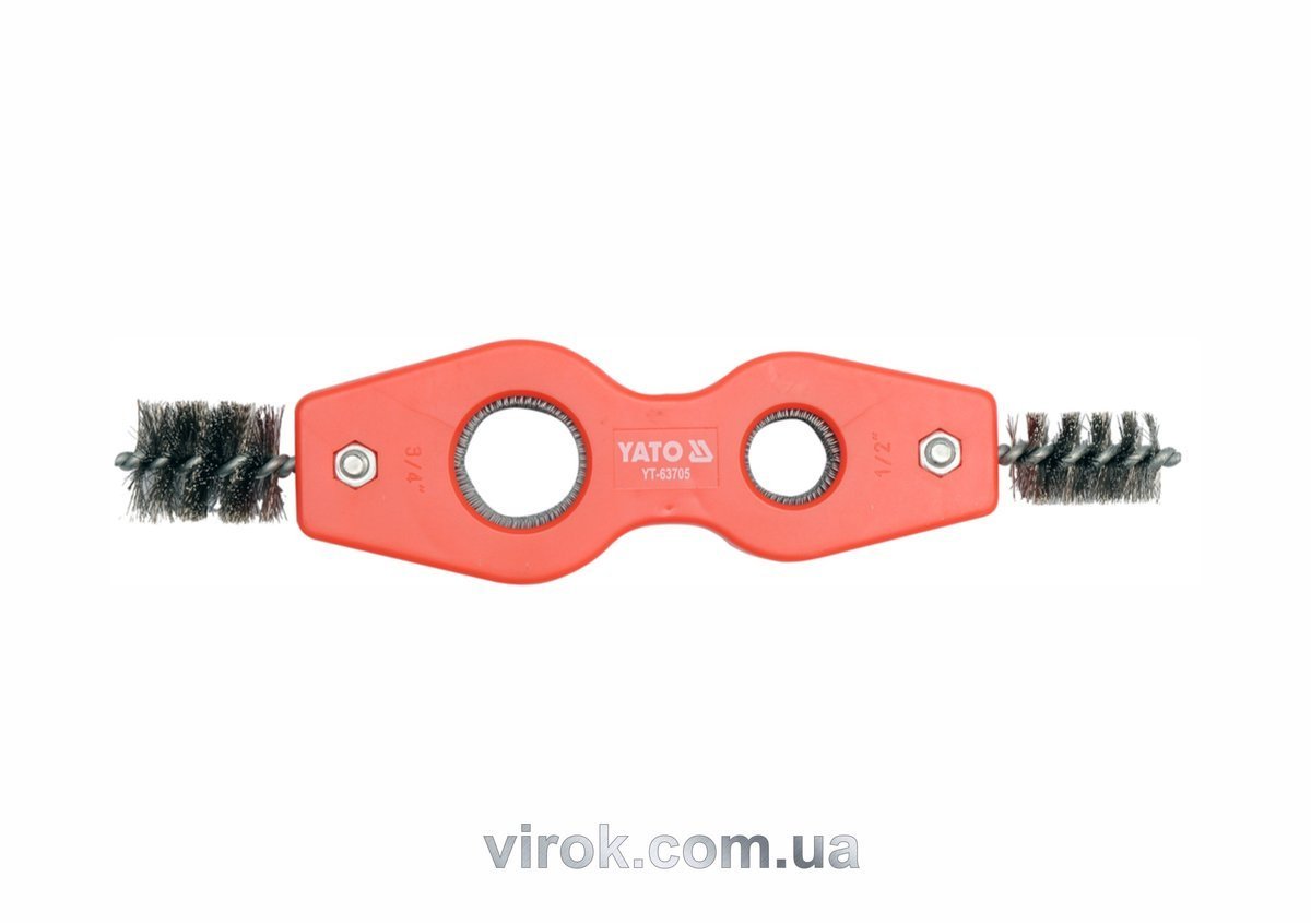 YATO Щітка для внутрішньої очистки труб YATO : 2 в 1, Ø= 15; 22 мм  | YT-63705