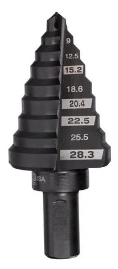 MILWAUKEE Свердло cтупінчасте Step Drill , Ø4-12мм з кроком 1мм | 48899301