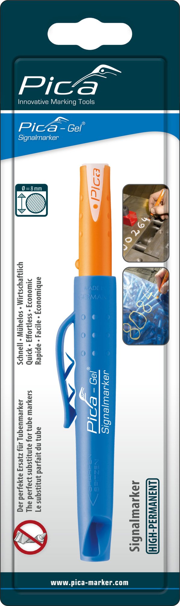 Водо-жаро стойкий маркер PICA GEL Signalmarker