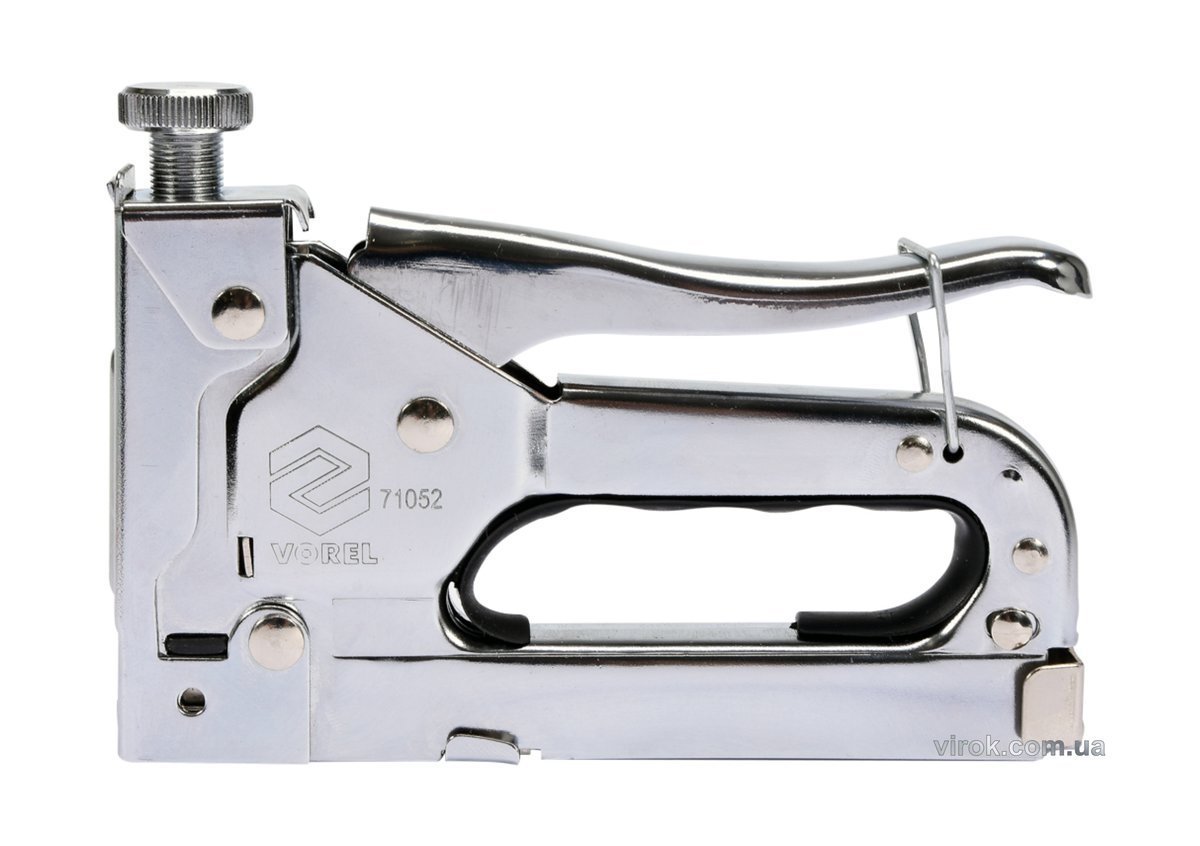 VOREL Степлер металевий з регулюванням для скоб h= 4- 14/ 11,2х 0,7 мм  | 71052
