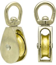 Блок одинарный для каната Ø 8 мм 2" никель