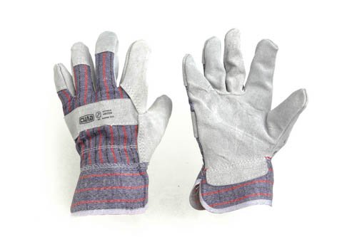 Перчатки комбинированные замшевые р10,5 (эконом) СИЛА