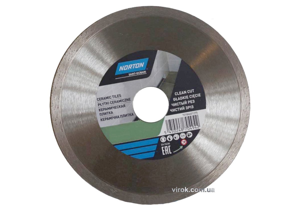 NORTON Диск алмазний DIY CERAMIC TILES для кераміки : Ø= 180/25,4/ 22.23 мм | 70184601276