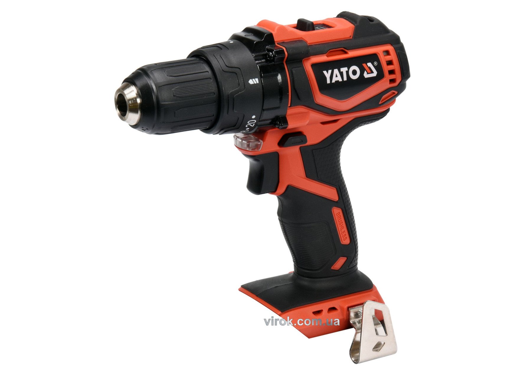 YATO Шуруповерт-дриль безщітков акумул. YATO: 18В, крутн.мом.- 42Нм, патрон Ø≤13 мм (БЕЗ АКУМУЛЯТОРА