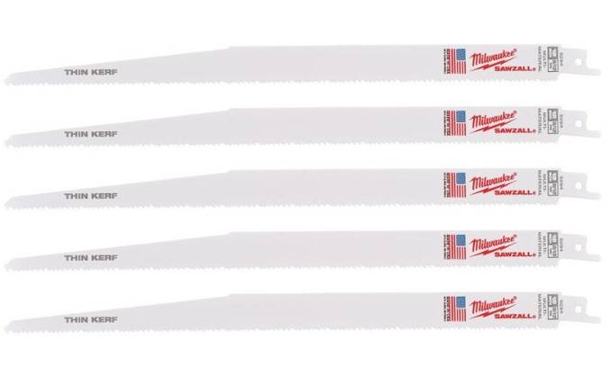 MILWAUKEE Полотно для шабельних пил THIN KERF, 300х3,1/2,1мм, (5шт), (универсальні)