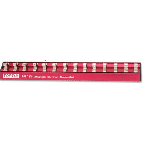 Планка крепления головок (магнитная) TOPTUL 1/4"*240*14шт PBKB2R2414
