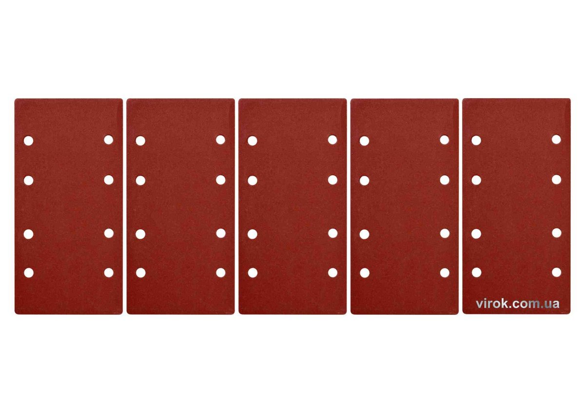 YATO Папір шліфувальний з липучкою YATO: 93 х 187 мм, Р80, до YT-82230, 5 шт  | YT-83802