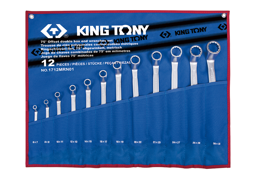 KING TONY Набор накидных ключей 6~32 mm, 12 предметов | 1712MRN01