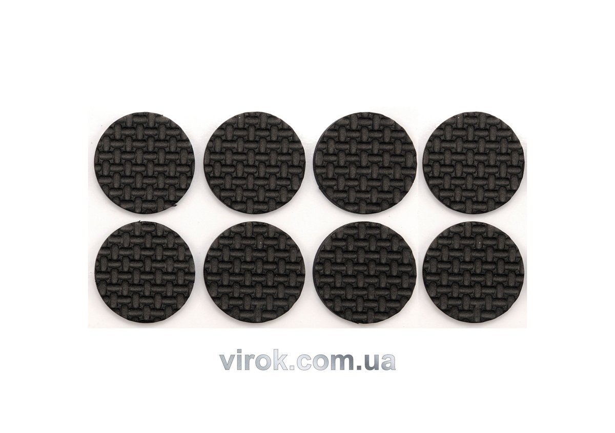 VOREL Протектор самоклеючий 38мм, набір 8шт чорні  | 74887