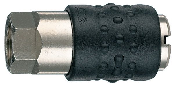 ANI Spa Разъём б/с 17/C 3/8F, тип "мама", соед. резьба 3/8'' внутр., обрезиненный корпус. | AH020902