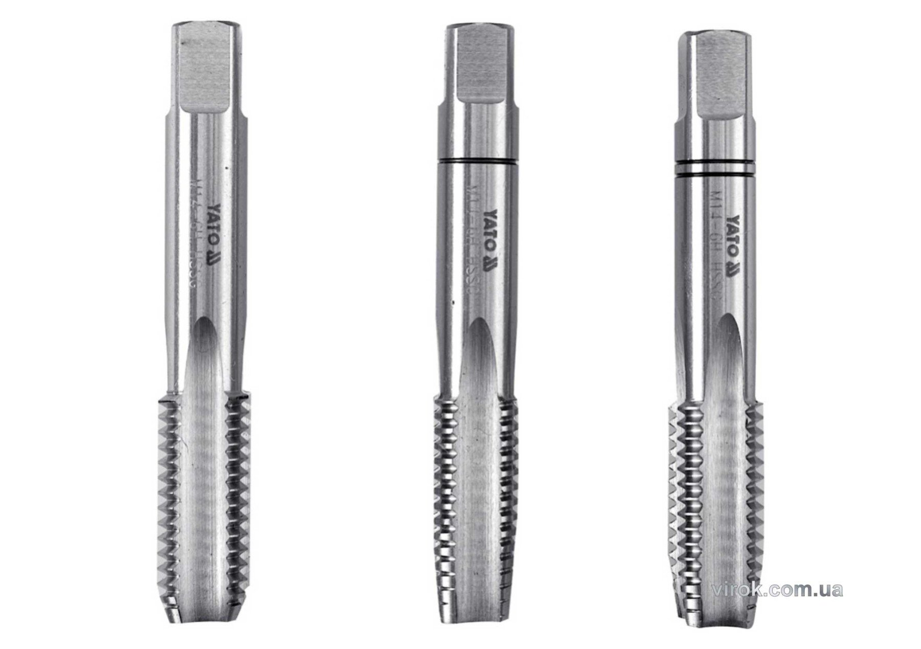 YATO Мітчик YATO М4 х 0.7 мм, HSS М2, l= 45 мм, 3 шт  | YT-2931