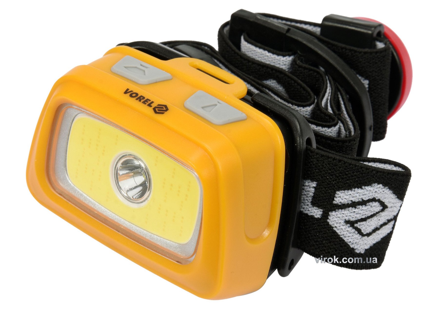 Ліхтар на чоло VOREL XPE CREE+COB LED світлодіодний 3+3 Вт;130+120 lm,5 реж.живл.- 3 ААА батарей(DW)