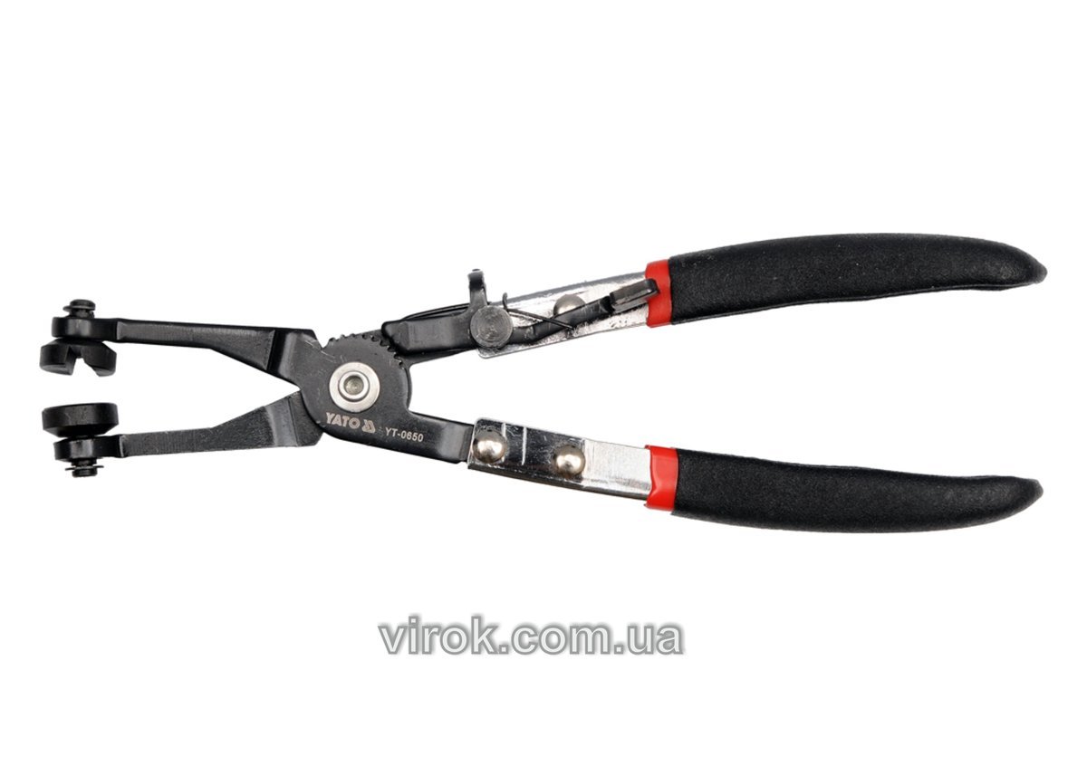 YATO Щипці для розпірних затискуючих хомутів YATO Ø= 12 мм, l= 230 мм. з губками  | YT-0650