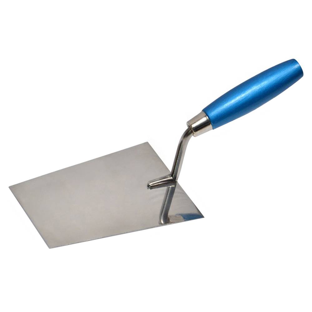 Кельма чотирикутна сталева з нержавіючим покриттям 160х115мм Favorit | 06-146