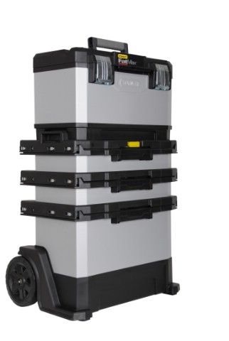 STANLEY Ящик 1-95-622 "FatMax® Rolling Workshop" металлопластмассовый с колесами 56.8 x 82 x 38.9см
