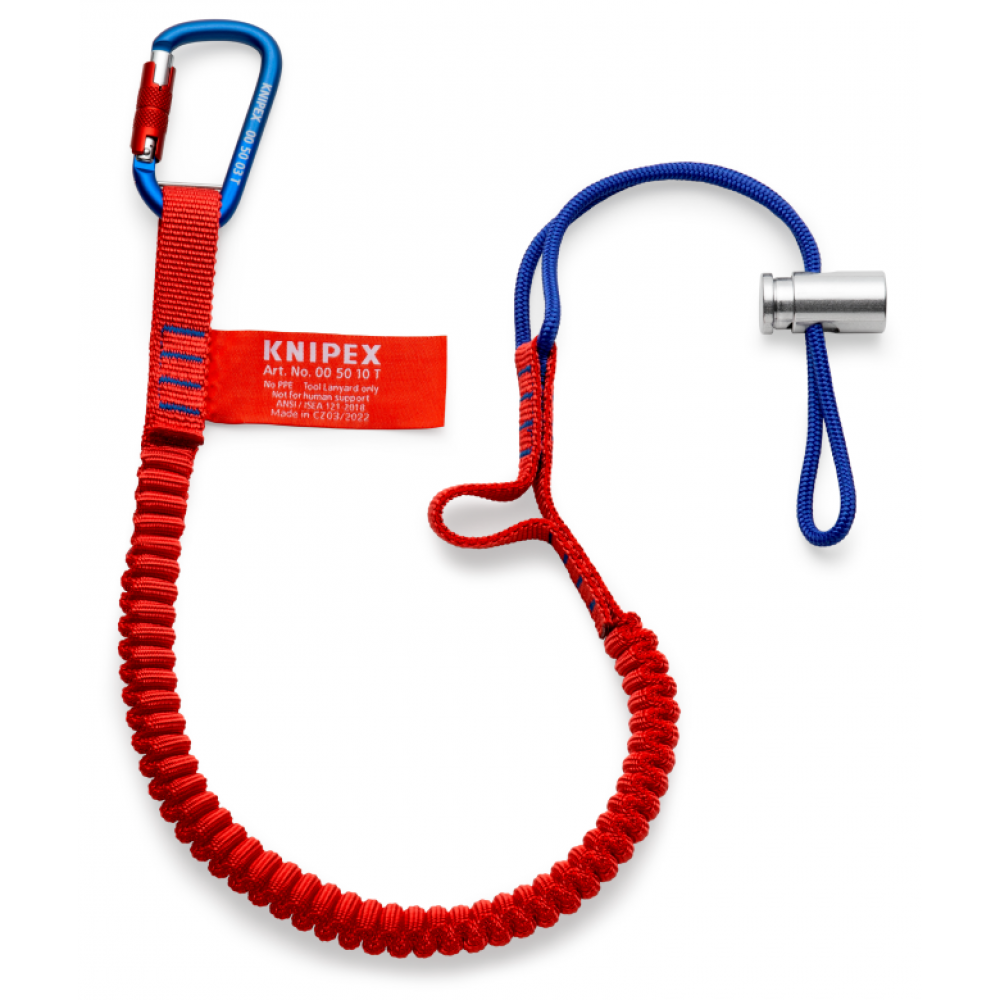 KNIPEX Страхувальна стропа для інструменту з карабіном, 00 50 12 T BK