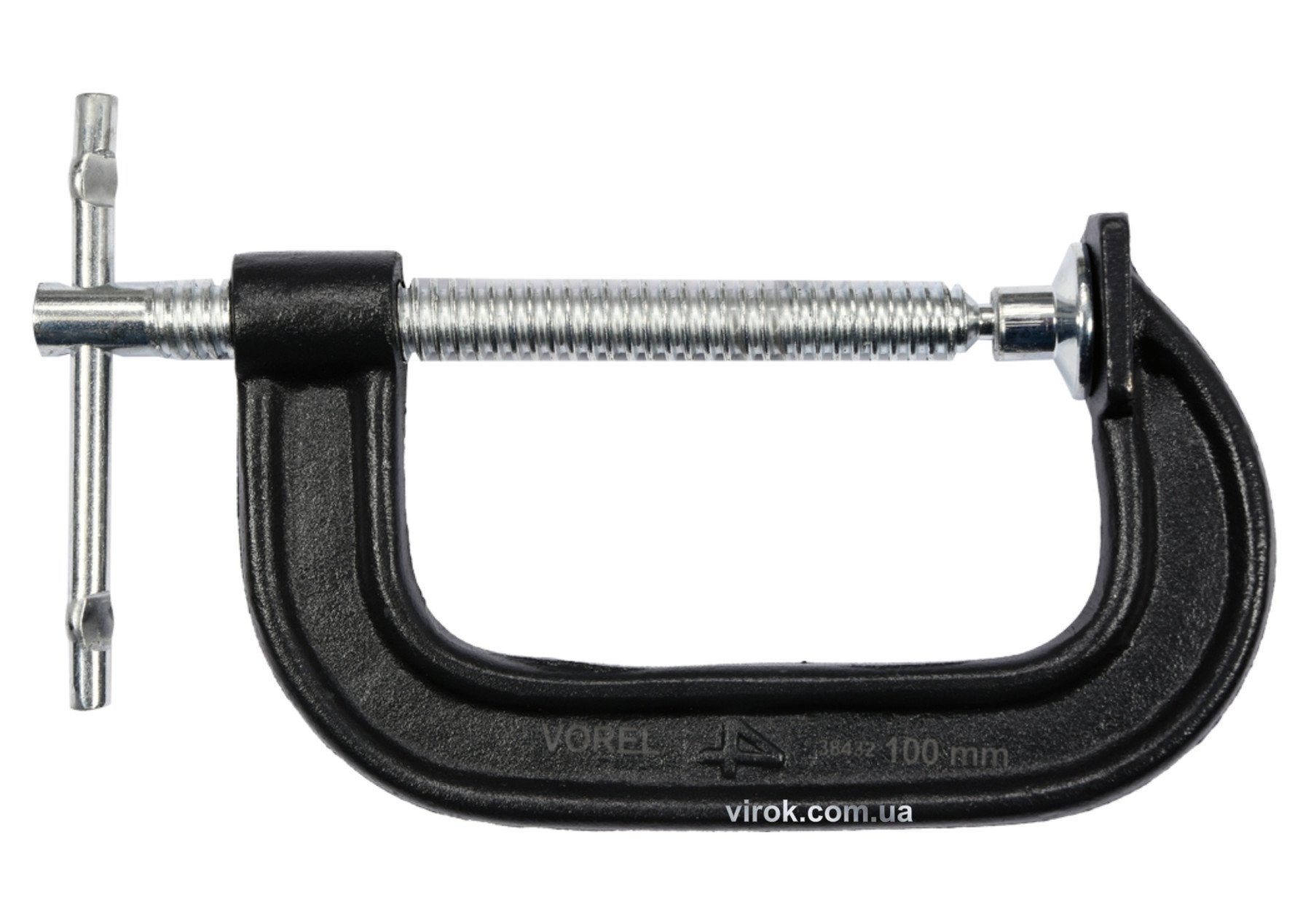 VOREL Струбцина з гвинтовим затиском "G" подібна ; l= 100 мм  | 38432