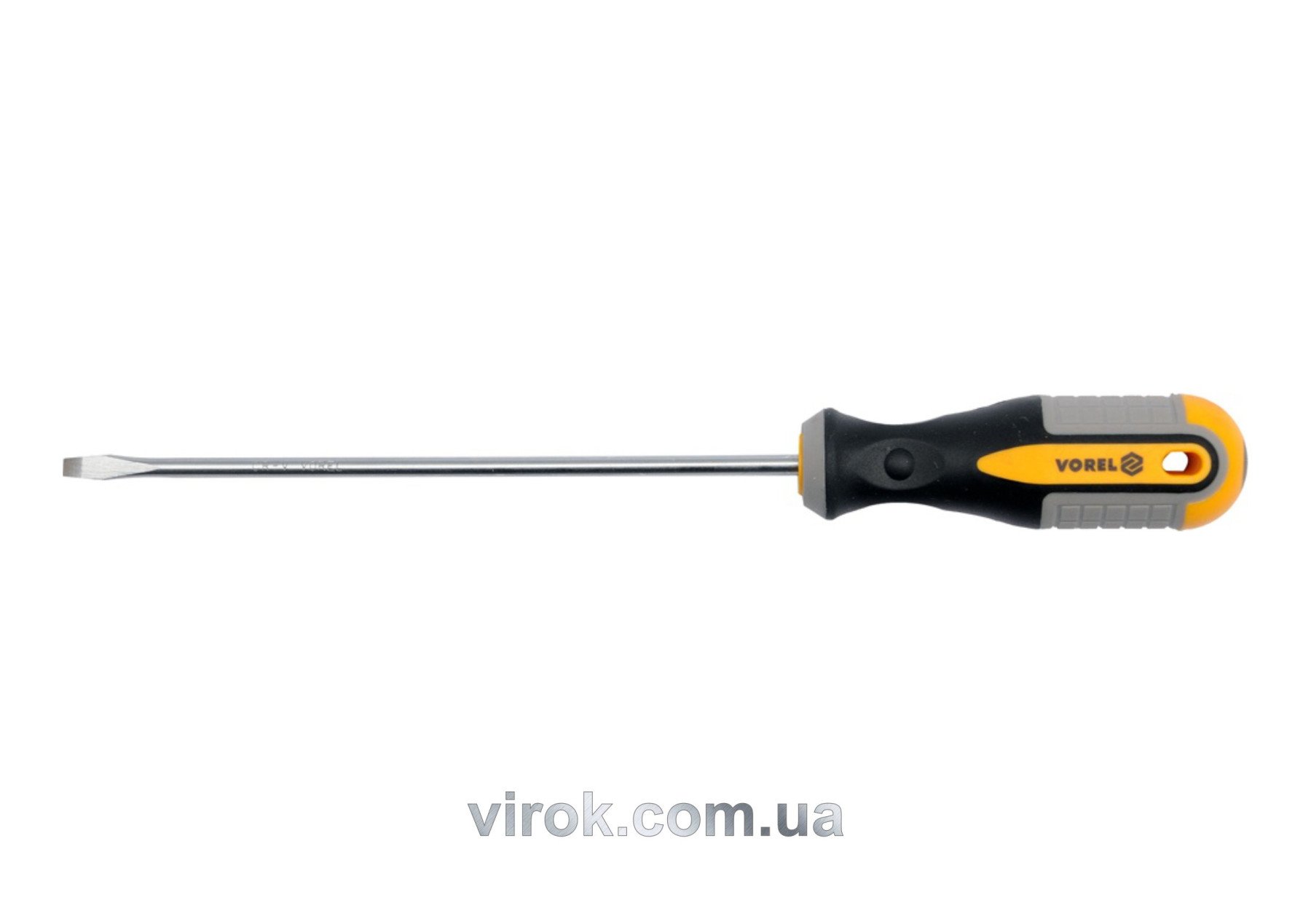 VOREL Викрутка плоска : SL5 х 200 мм. Cr-V  | 60916