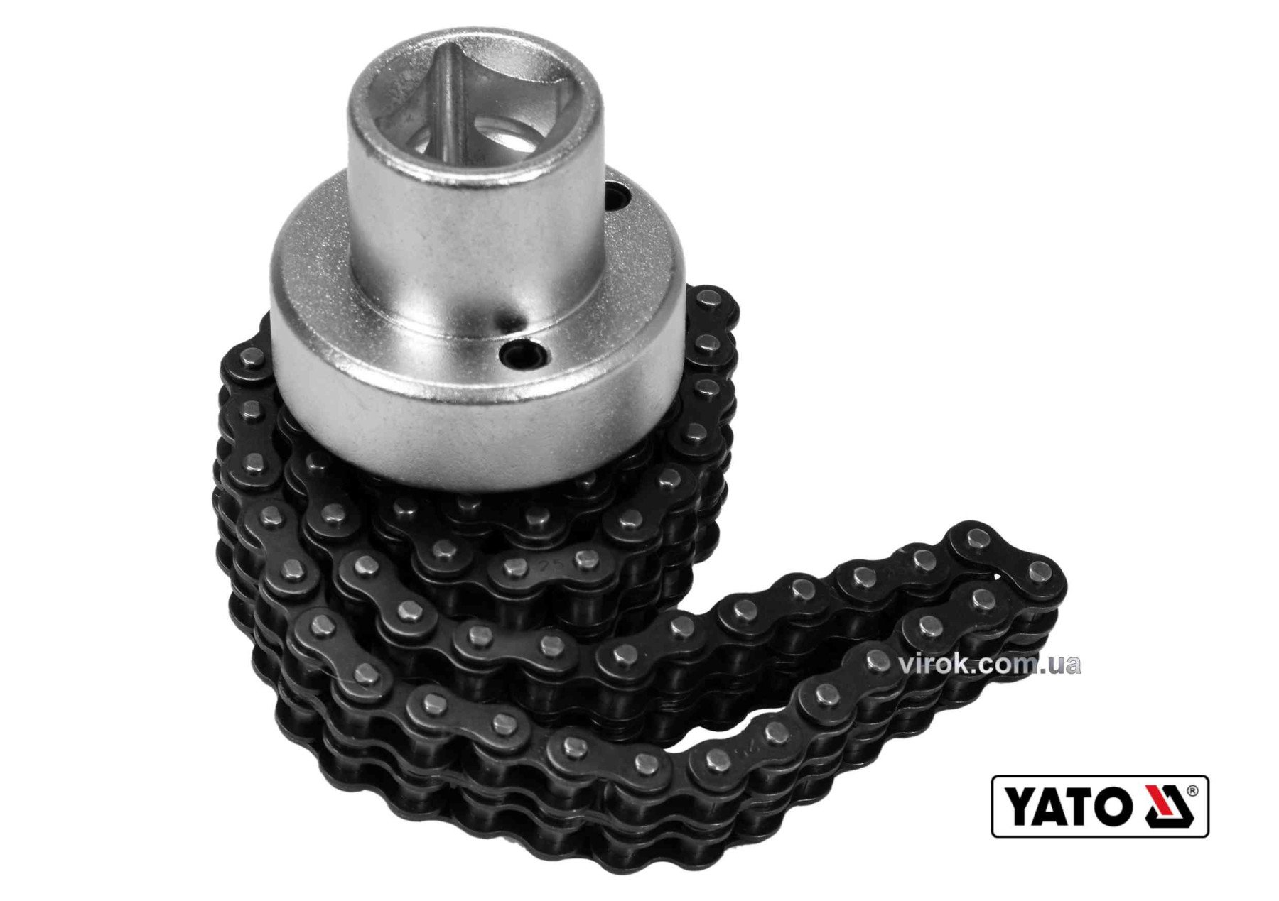 YATO Ключ до оливного фільтру ланцюговий YATO : квадрат- 1/2", Ø=60-115 мм, Cr-V  | YT-08253