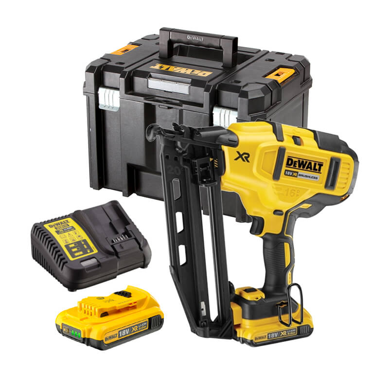 Пістолет цвяхозабивний акумуляторний DeWALT, 18В XR Li-Ion, безщітковий, діаметр/довжина цвяха 1.6/6