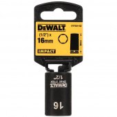 Головка торцева ударна "IMPACT" DeWALT, коротка, 1/2" х 16 мм, шестигранна | DT7534