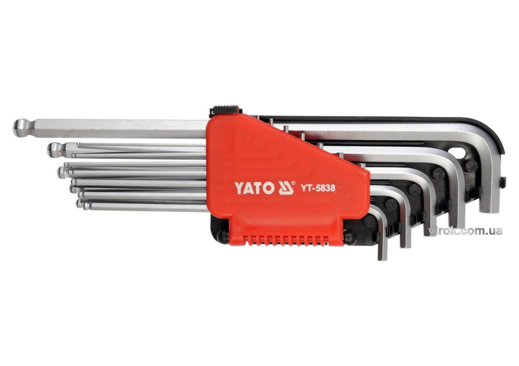 YATO Шестигранники дюймові YATO з шаром подовжені Набір 12шт.  | YT-5838