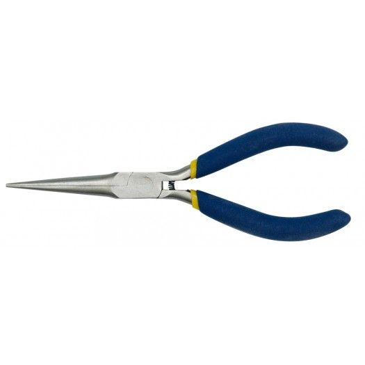 VOREL Щипці - тонкогубці міні : прямі, видожені L= 150 мм, з ізольованими ручками  | 42305
