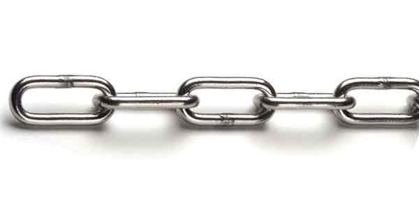 Цепь длиннозвенная  3,0mm оцинкованная, хозяйственная котушка 166 м