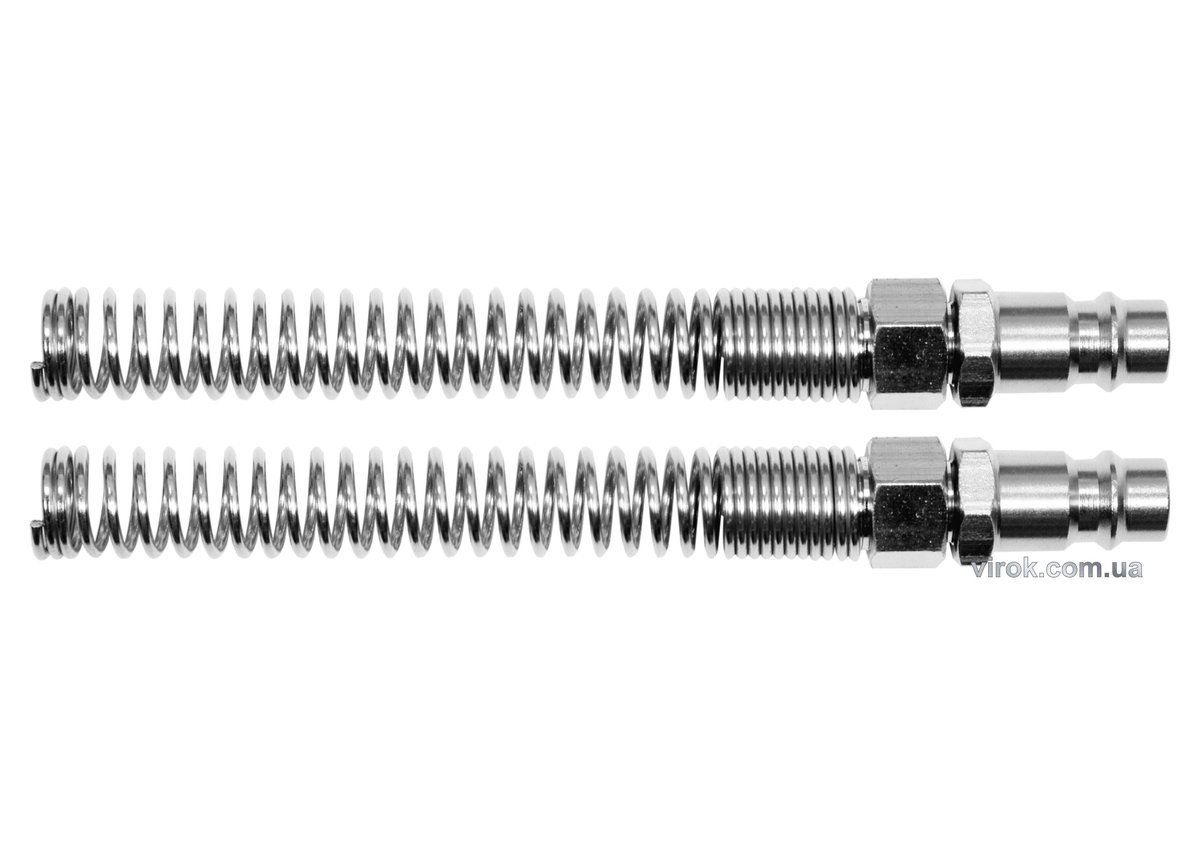 YATO Швидкоз'єднувальні наконечники YATO з пружиною, до шлангу Ø=5х8 мм, 2 шт.  | YT-24102