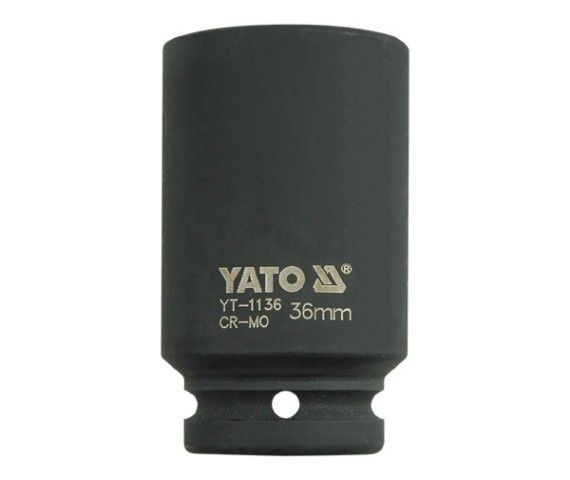 YATO Головка торцева ударна 6-гранна YATO : подовжена, квадрат 3/4", М= 36 мм, L= 90 мм  | YT-1136