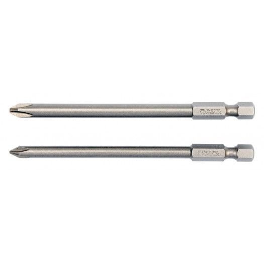 YATO Набір насадок викруткових YATO : "Philips" PH1,PH2, L= 100 мм, квадрат 1/4". 2 шт.  | YT-0488