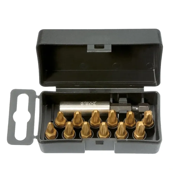 Набор бит TiN 25 мм 2PZ1 / 3PZ2 / 1PZ3 / 2PH1 / 3PH2 / 1PH3 / + магн. держатель, 13шт.