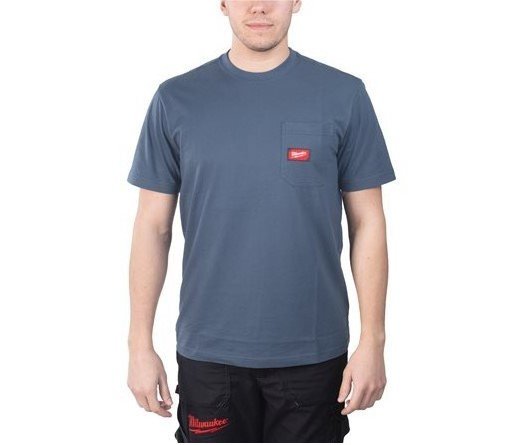 MILWAUKEE Футболка с короткими рукавами синяя размер S | 4932493013