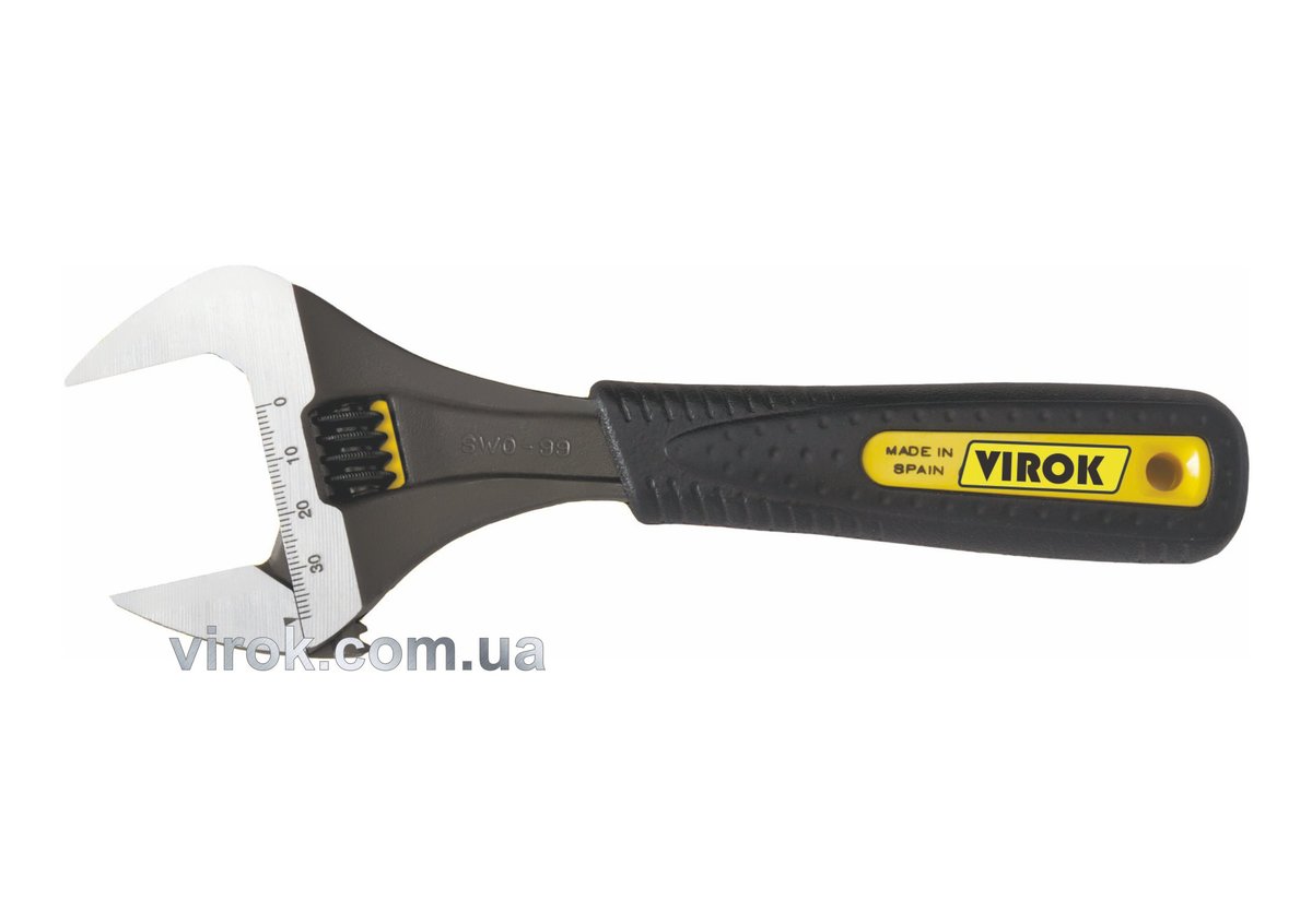VIROK Ключ розвідний 8" l= 200 мм, розкриття - 39 мм | 35V018