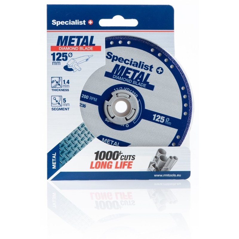 Specialist+ 11/2-VD125R Диск алмазний по металу METAL 125x22