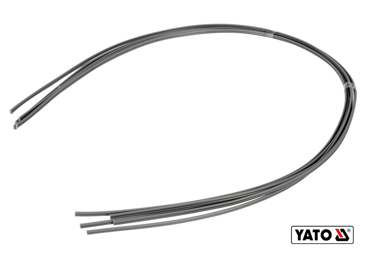 YATO Стержні з ПВХ для зварювання/пайки пластику YATO : 2.5 x 5 мм, L= 1 м, при t= 400°C, 5 шт  | YT