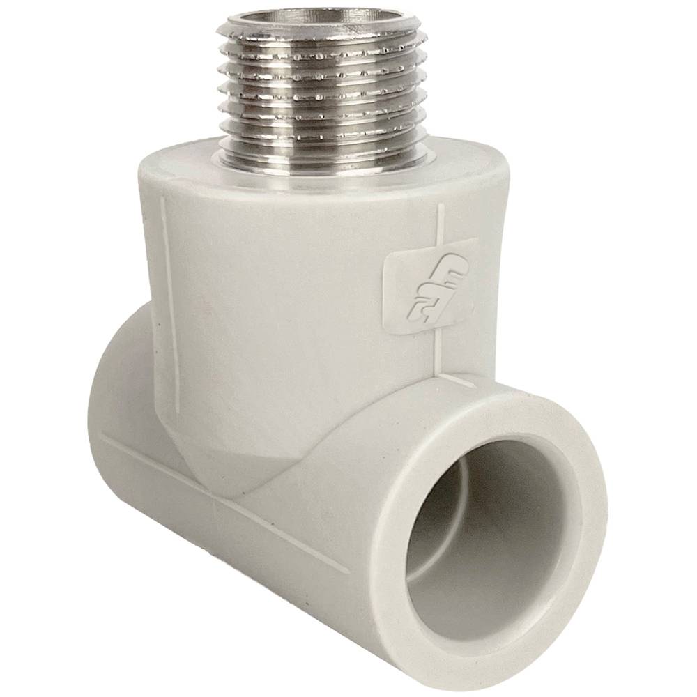 Фітинг трійник з зовнішньою різьбою PP-RCT 32х1х32 Fonte | 78-833