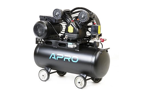 Компрессор двухцилиндровый ременной OFBD-50 2.2кВт 402л/мин 8бар 50л (2 крана) + масло 0,5л APRO