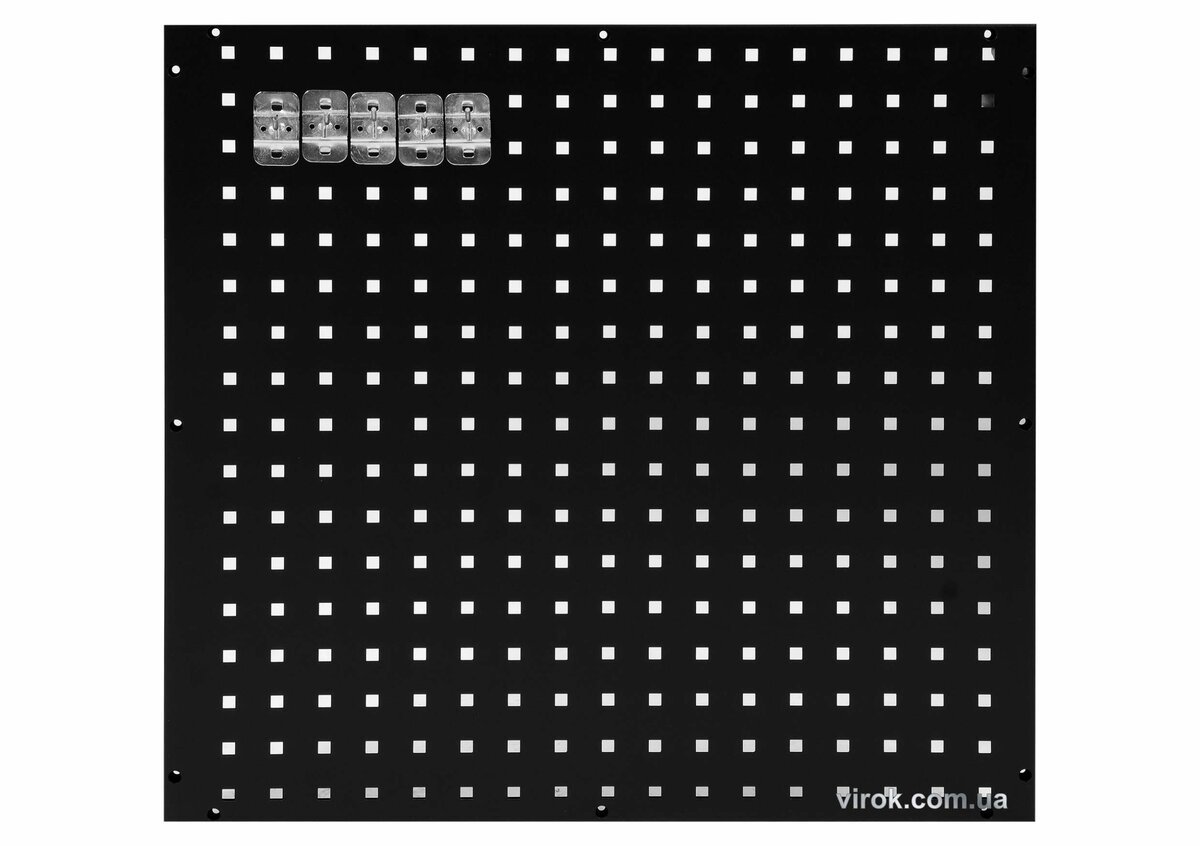 YATO Панель перфорована для інструментів YATO: 5 гачків, розмір перфорації- 10х10 мм, 660x 700x 20 м