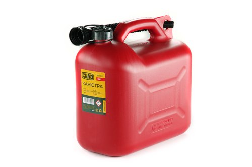 Канистра пластиковая 10л HDPE с лейкой СИЛА