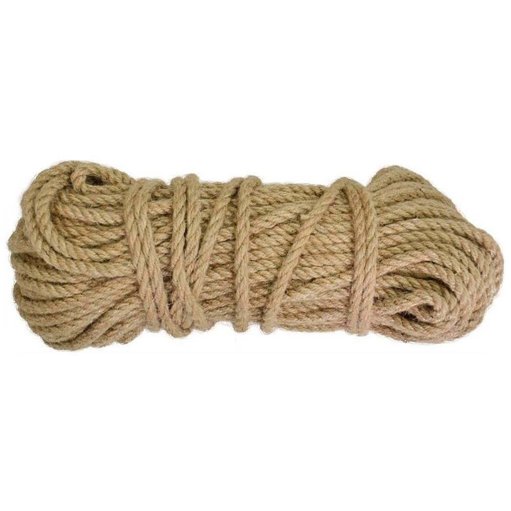 Канат джутовий кручений побутовий, d=10мм, 50м Україна | 69-785